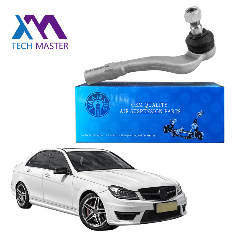100% Thử nghiệm chuyên nghiệp Silver Tie Rod End cho Mercedes Benz W204 Phân bộ treo ô tô Lái xe ngoài Tie Rod 204301003